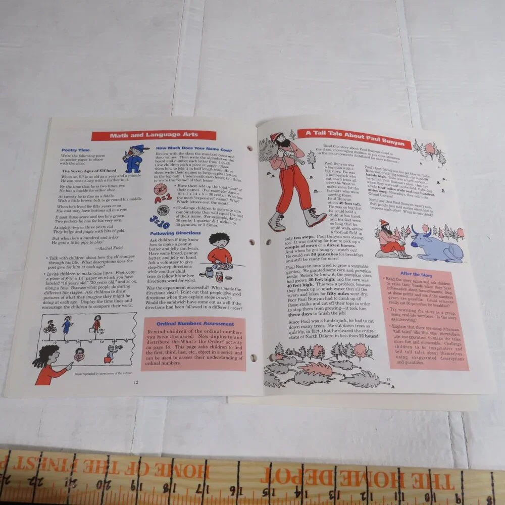 Numbers Every Day BIG BOOK (almost 2 feet tall) with teacher pages CLASSROOM